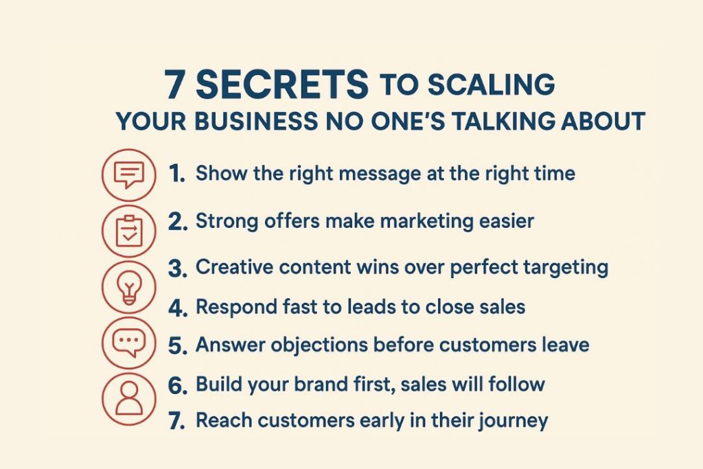 7 Secrets to Scaling Your Business No One's Talking About